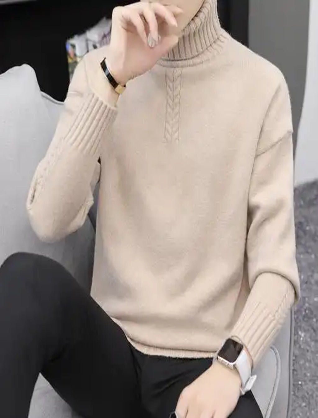 Jersey de Cuello Alto para Hombre